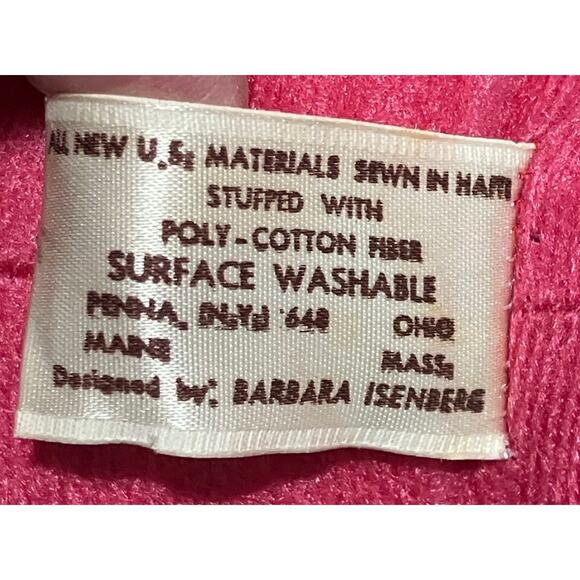 Vintage 1979 North American Bear Co HOT PINK TEDDY BEAR 20" Stuffed Plush Toy - Picture 9 of 9